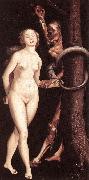 BALDUNG GRIEN, Hans Eve, the Serpent, and Death oil